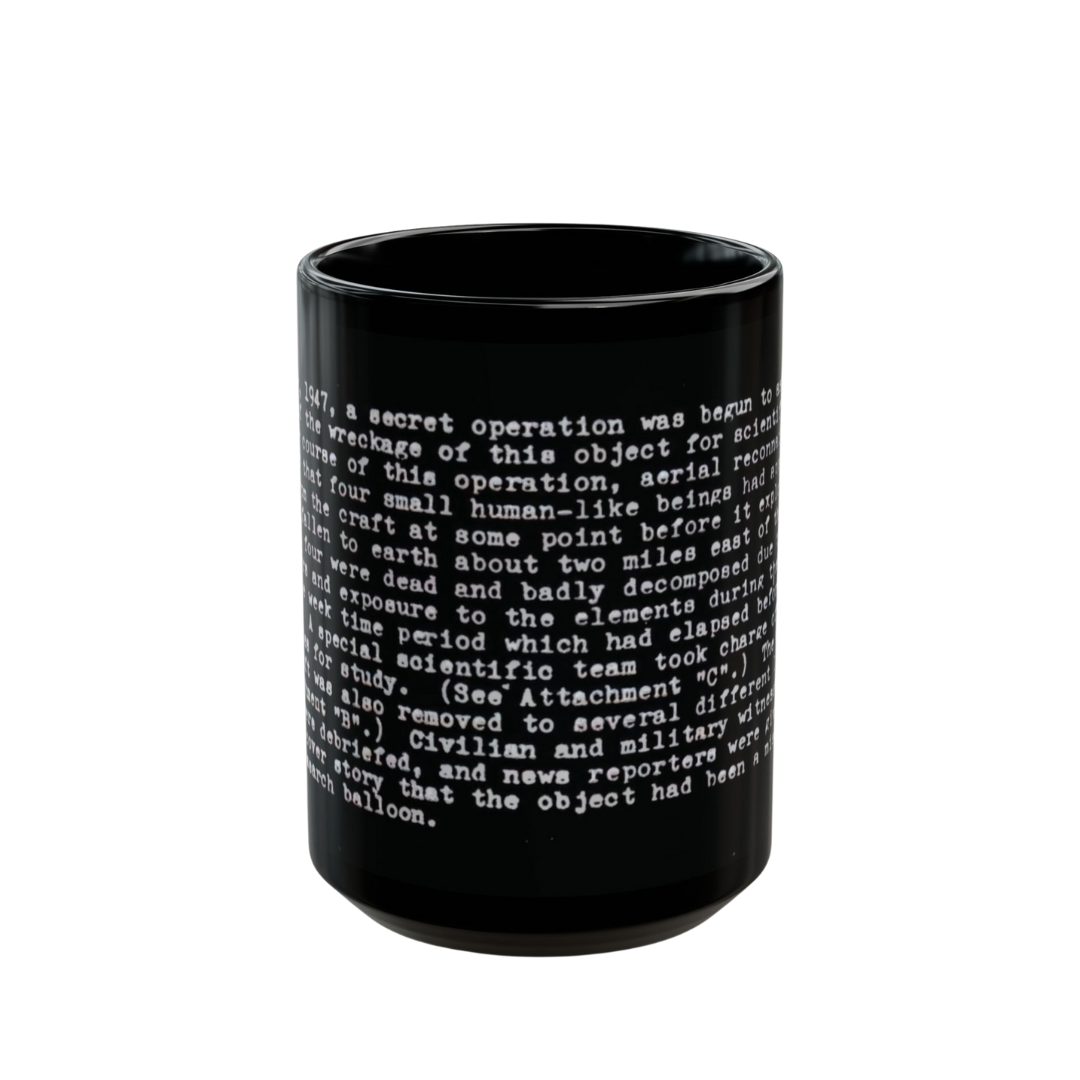 ROSWELL DECLASSIFIED mug - BLKOUT Edition