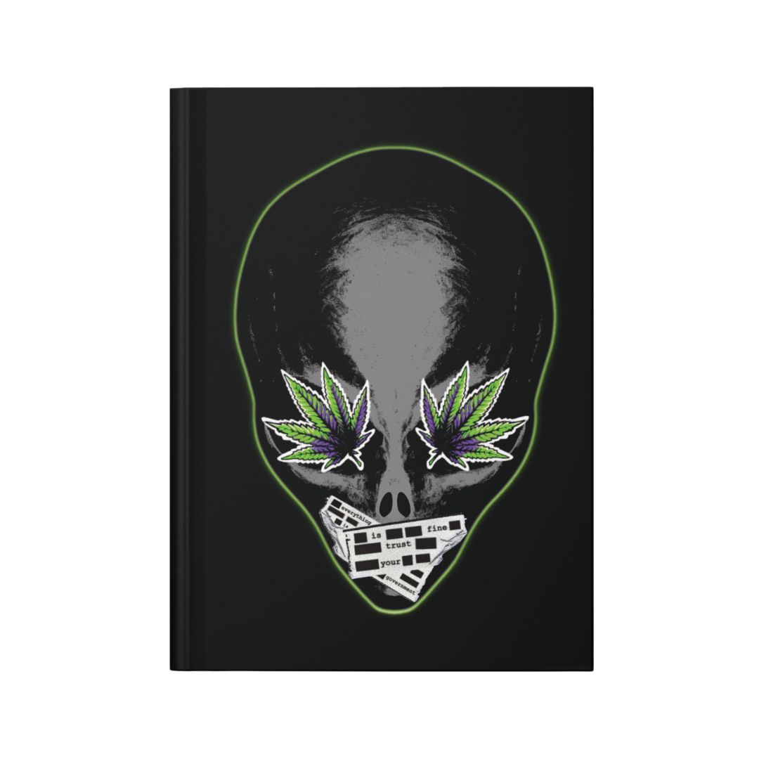 Alien Weed Eyes Hardcover Journal