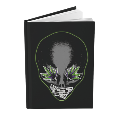 Alien Weed Eyes Hardcover Journal