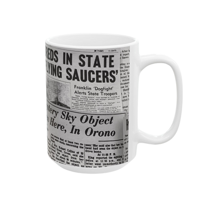 "Headline Saucers" UFO Mug