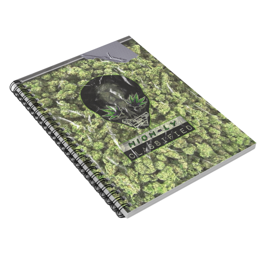 Highly Classified Alien Weed Notebook